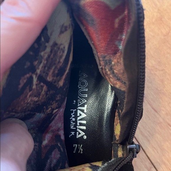 Brown suede Aquatilia over the knee boots with faux fur - Picture 11 of 14